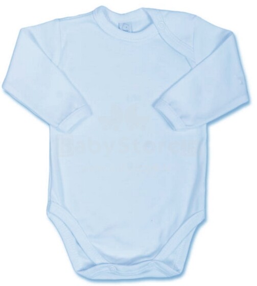 Bobas Art.749 Baby Body Blue Детский Бодик с длинным рукавом из чистого хлопка 62-98 cm