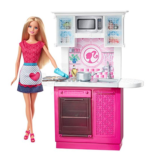 Mattel Barbie Kitchen Doll Art. CFB62 Кукла Барби с аксессуарами