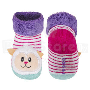 Soxo Art.39575  Infant socks with rattle 0-12m.