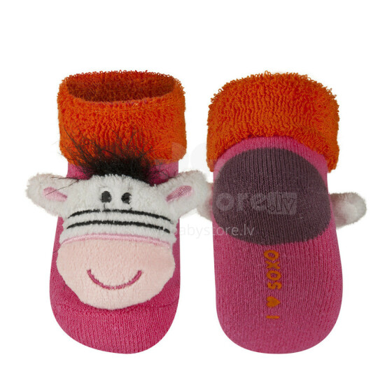 Soxo Art.31852  Infant socks with rattle 0-12m.