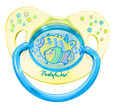 BabyOno Art. 707 Anatomical rubber soother 0m +