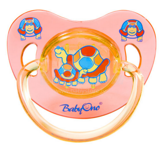BabyOno Art. 711 Anatomical silicone soother, 6m +