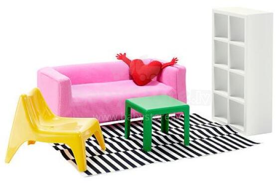 Ikea 502.355.10 Huset Leļļu dzīvojamās istabas mēbeles