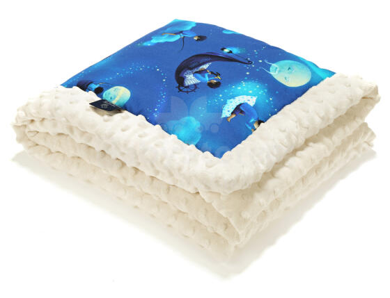 La Millou By Magdalena Rozczka Art. 83442 Infart Blanket Kolekcja Ksiezycowa Ecru Augstākās kvalitātes divpusēja sedziņa (65x75 cm) 