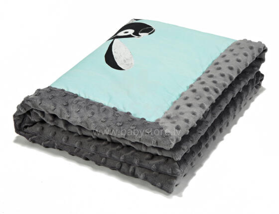 La Millou Art. 83449 Infart Blanket Follow Me Grey Augstākās kvalitātes divpusēja sedziņa (65x75 cm) 