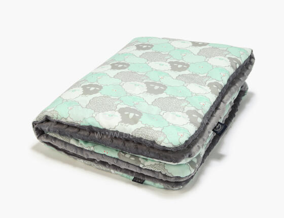 La Millou Art. 83464 Toddler Blanket Mint Sheep Family Grey