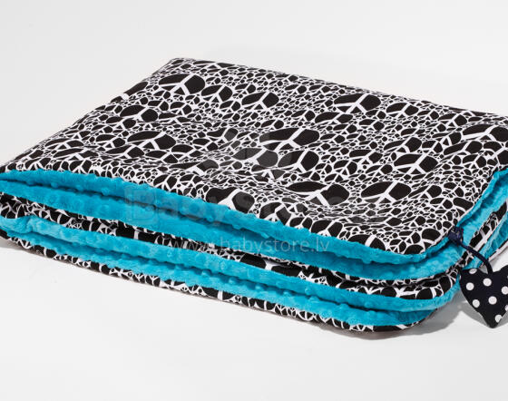 La Millou Art. 83488 Toddler Blanket Peace&Black