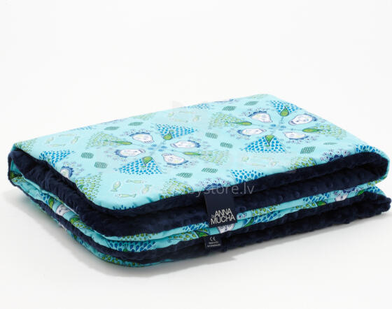 La Millou By Anna Mucha Art. 83492 Toddler Blanket Indigo Navy Augstākās kvalitātes divpusēja sedziņa (80x100 cm) 