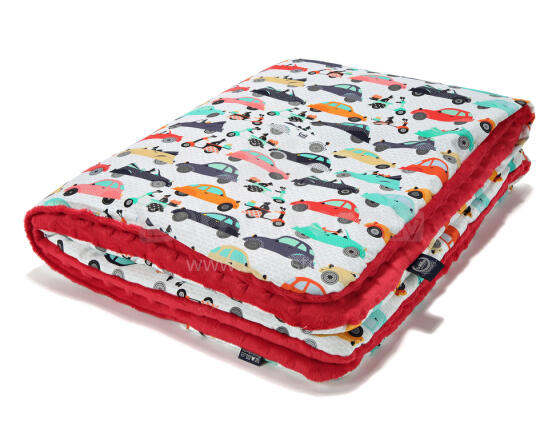 La Millou Art. 83502 Toddler Blanket La Mobile Red Augstākās kvalitātes divpusēja sedziņa (80x100 cm) 