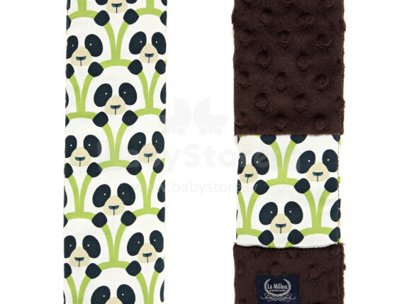 La Millou Art. 84271 Seatbelt Cover Panda Gang&Chocolate Drošības jostas apvalki