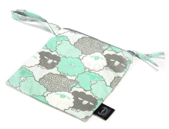 La Millou Art. 84372 Travel Bag King Size Mint Sheep Family Kosmētikas somiņa