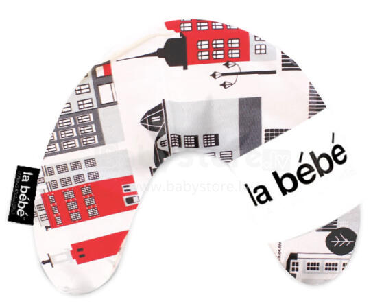 La Bebe™ Mimi Nursing Cotton Pillow Art.5186 linna panoraam reisipadi suurusega 19 x 46cm