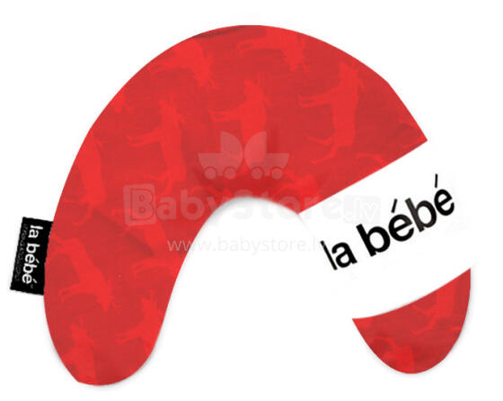 La Bebe™ Mimi Nursing Cotton Pillow Art.23998 Elk Red Travel pillow, 19x46 cm