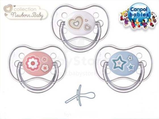 Canpol Babies Newborn Baby Art.22/581 Silicone, symmetrical soother 6-18m