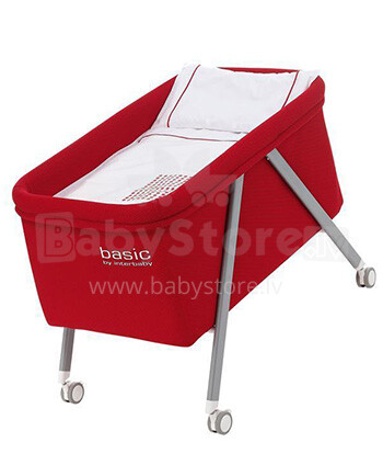 Interbaby Basic Crib Red Art. 51839 Колыбель кроватка