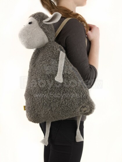 Eco Wool Art.1180 Col. Grey  Детский рюкзачек из натуральной овчинки