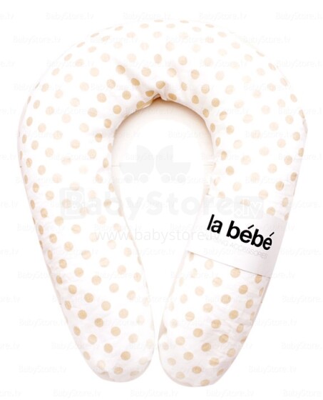 La Bebe™ Snug Cotton Nursing Maternity Pillow Eco Dots Art.90957 Mit. 20x70см