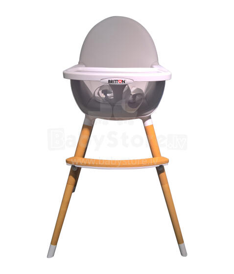 Britton Fika Art.B2131 Light Grey/Natural Legs  Söögitool