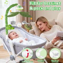 Kidsworld Baby Mobile Babybett Art.101083 Muusikaline karussell pehmete mänguasjadega