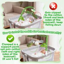 Kidsworld Baby Mobile Babybett Art.101083 Muusikaline karussell pehmete mänguasjadega