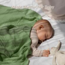 Yukkidds Muslin Cloths Art.1017 Green Leaf  Kvaliteetne bambusmusliinist mähkimisrätik, 5 tk (60x60 cm)