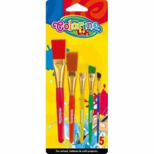 Colorino Kids  Art.39062PTR Jumbo Paint Flatbrush-Set 5p