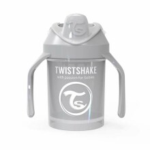 Twistshake Mini Cup Art.78272 Pastel Grey  Детский поильник с жёстким носиком с 4+ мес,230 мл