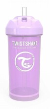 Twistshake Straw Cup Art.103066 Pastel Violet  Детский поильник с силиконовой трубочкой с 6+ мес,360 мл