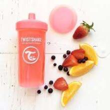Twistshake Kid Cup Art.78279 Pastel Pink Kõva tilaga beebitass vanuses 12+ kuud, 360 ml