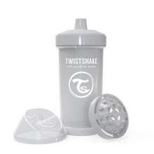 Twistshake Kid Cup Art.78284 Pastel Grey Kõva tilaga beebitass vanuses 12+ kuud, 360 ml
