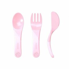 Twistshake Learn Cutlery Art.78199 Pastel Pink  Столовые приборы- ложка, вилка, нож