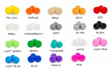 MeowBaby® Color Round Art.104055 Black Kuiv bassein pallidega (200tk.)