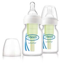 Dr. Brown’s Natural Flow® Options+™ PP Narrow Art.SB2200-P3 Enneaegsetele ja vastsündinutele mõeldud lutipudel nibuga, 60 ml,2psc