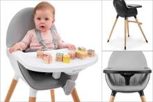 KinderKraft'18 Fini Black 2 in 1 Art.KKKFINIBLK0000 söögitool