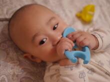 Mombella Elephant Teether Toy  Art.P8051 Blue