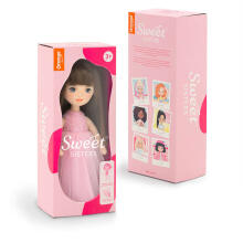 Orange Toys Sweet Sisters Sophie in a Pink Dress with Roses Art.SS03-03 Pehme mängunukk SOPHIE roosas roosidega kleidis (32cm)