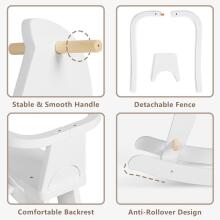 Labebe Baby Rocking Horse  Art.109651 White Laste puidust kiiktool