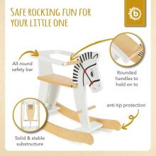 Kidsworld Rocking Horse Art.109652 White Puidust kiikmänguasi lastele