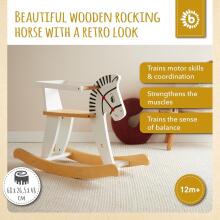 Kidsworld Rocking Horse Art.109652 White Puidust kiikmänguasi lastele