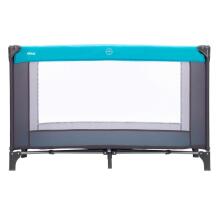 Fillikid Art.4055-07 Travel cot Basic Grey/Turquoise Reisivoodi, maneez