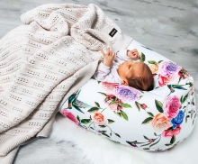 La Bebe™ Rich Maternity Pillow Art.111358 Waves Подковка для сна, кормления малыша 30x104 cm