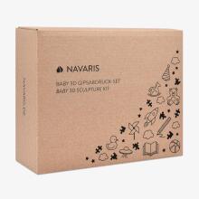 Navaris 3D Cast Set Plaster Feet Hands Art.112183  Beebi 3D käejälgede komplekt