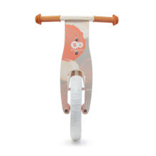 KinderKraft'21 Runner Natural Coral Art.KRRUNN00CRL0000  Jooksurattas puitraamiga