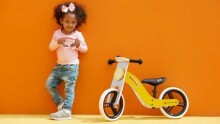 KinderKraft Balance Bike Uniq Art.KKRUNIQHNY0000 Honey  Jooksurattas puitraamiga