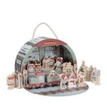 Little Dutch Advent Calendar – Train Track Scene Art.4880 puidust rongi advendikalender