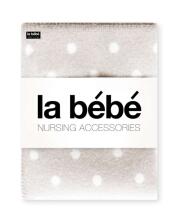La Bebe™ Cosy Grey Dots Art.113477 Natural Lambswool Baby blanket Dots 70x100cm
