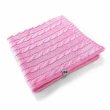 NordBaby Knitted Blanket Art.205685 Fairy Tale Pink   kootud beebitekk,70x100sm