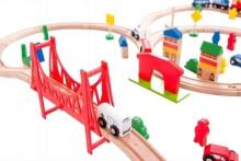 EcoToys Railway Set Art.HM014665  Puidust raudtee