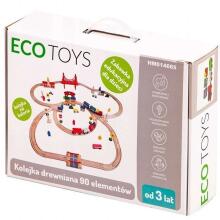 EcoToys Railway Set Art.HM014665  Puidust raudtee