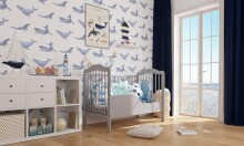 Baby Crib Club AK Art.117580 Natural   Детская деревянная кроватка 120x60см